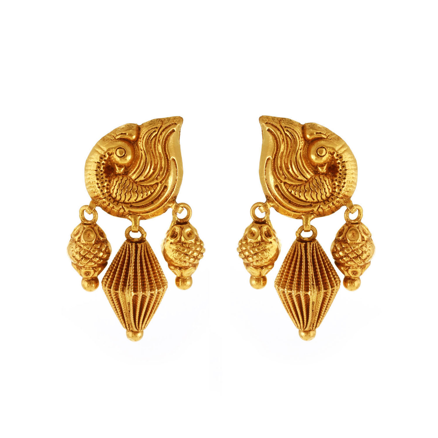 Plain Gold Earrings