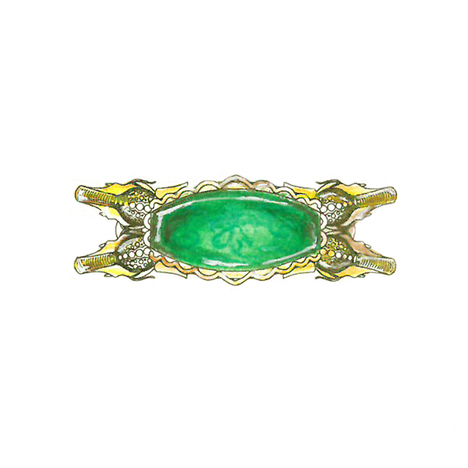 Gold Ring Set With Gemstone