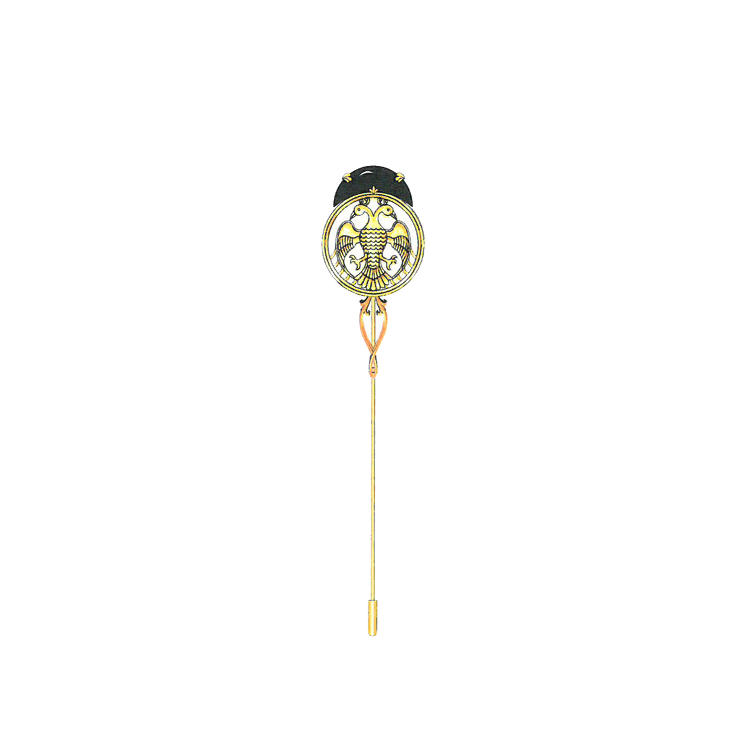 Diamond Lapel Pin For Men Set With Gemstones