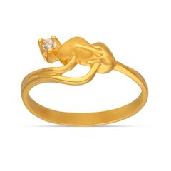 Classic Heart shape Gold Ring