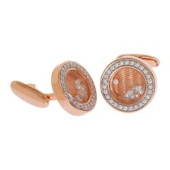 Glamorous Diamond Halo and Wood Inlay Stud Earrings