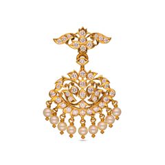 Traditional Diamond Padakkam Pendant