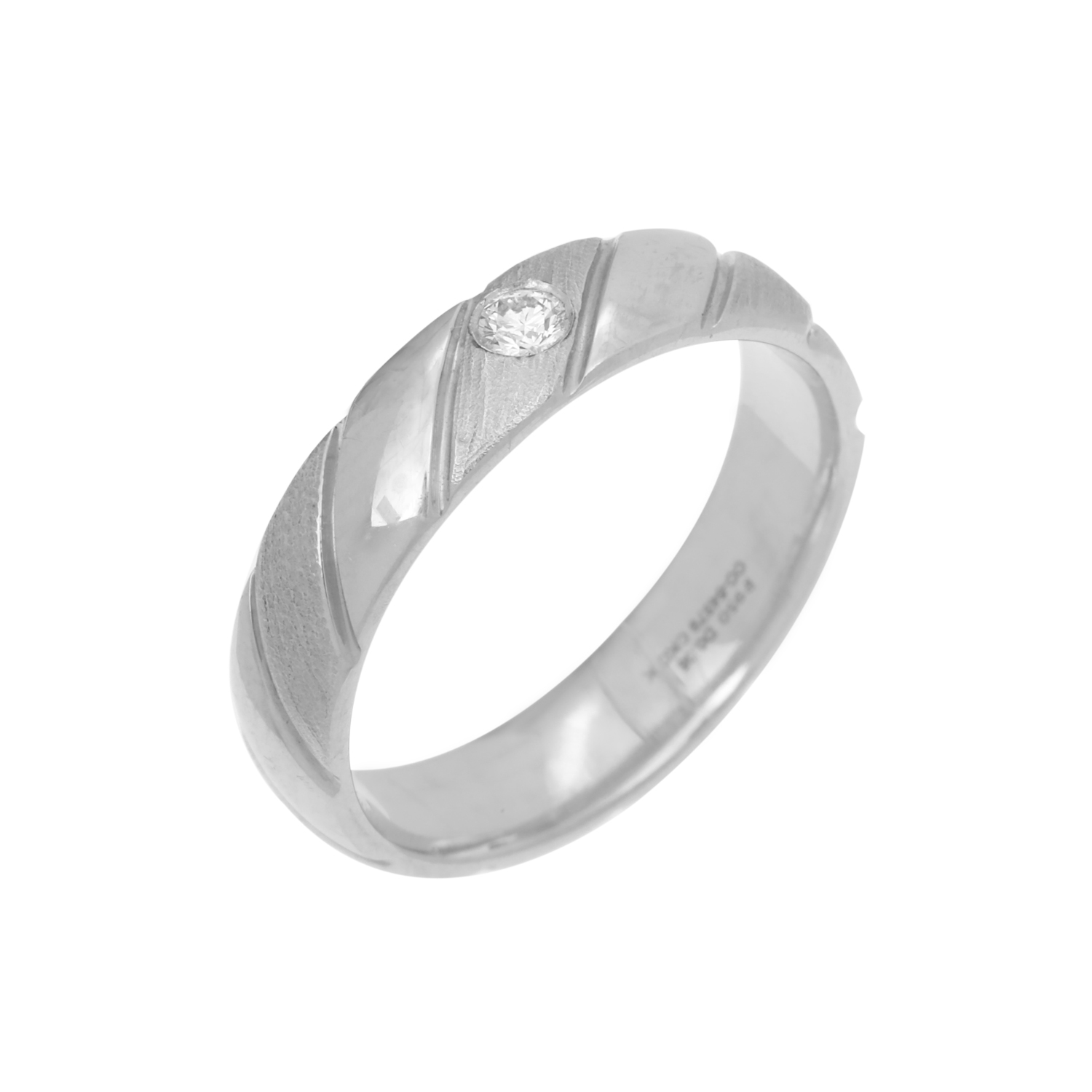 Classic Diamond Platinum Ring