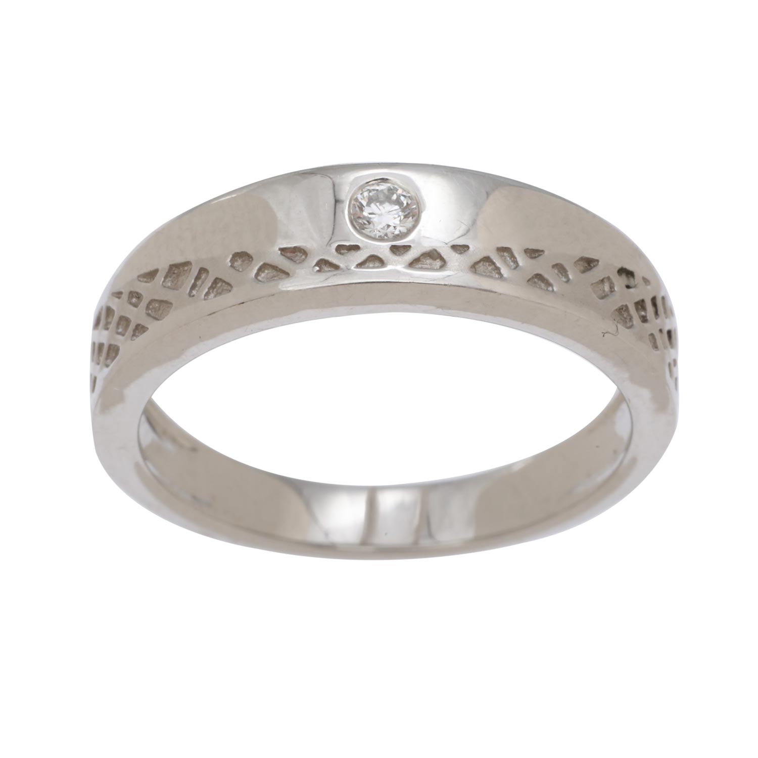 Classic Diamond Platinum Ring