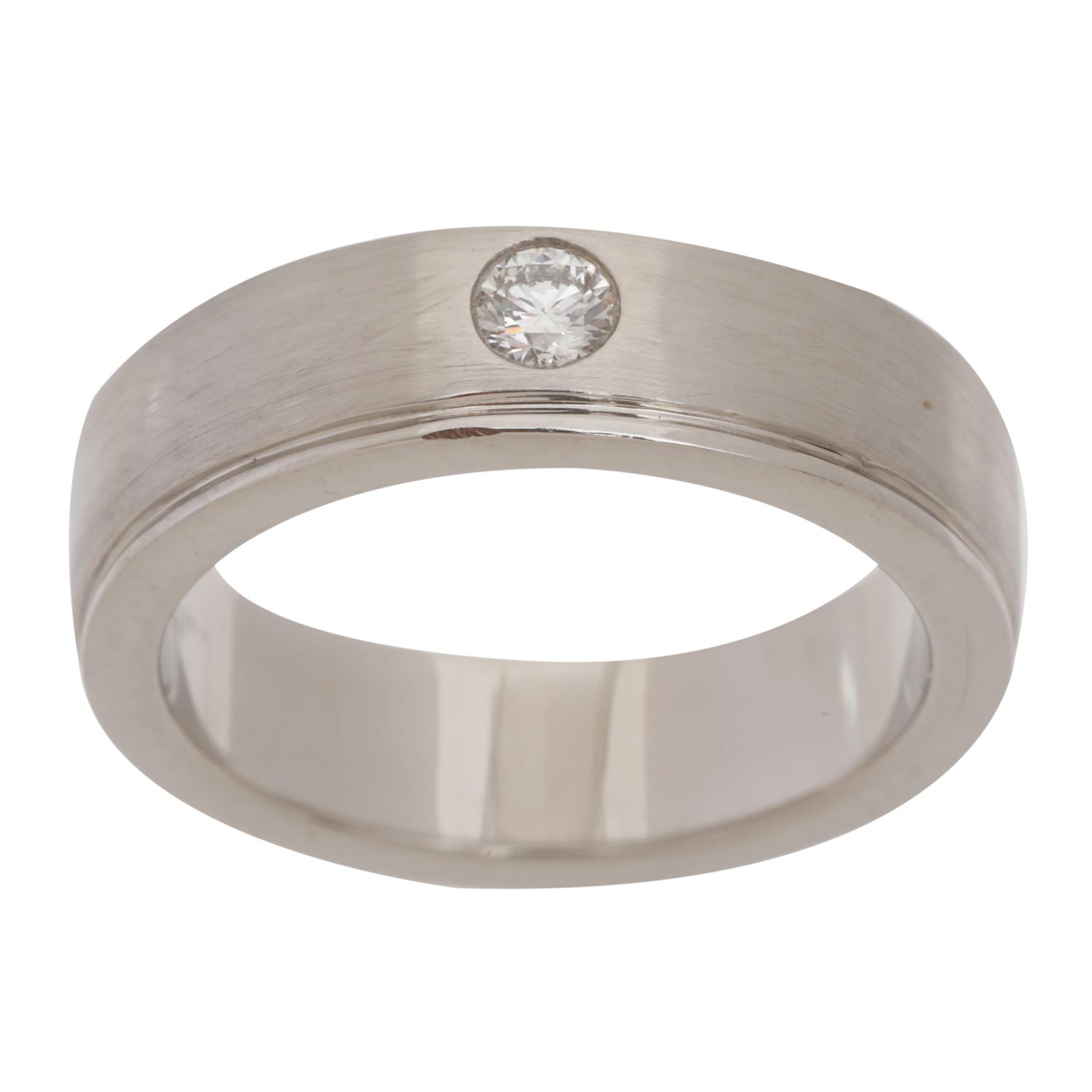 Classic Diamond Platinum Ring