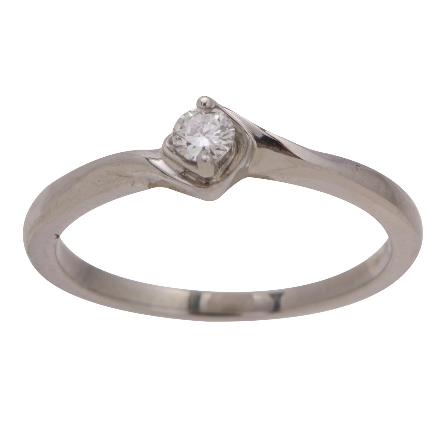 Classic Diamond Platinum Ring