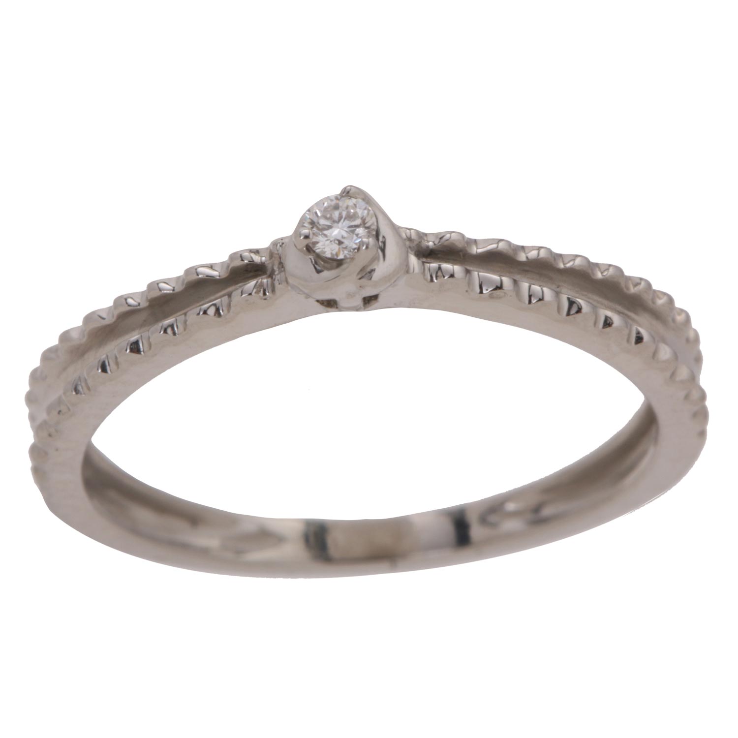 Classic Diamond Platinum Ring