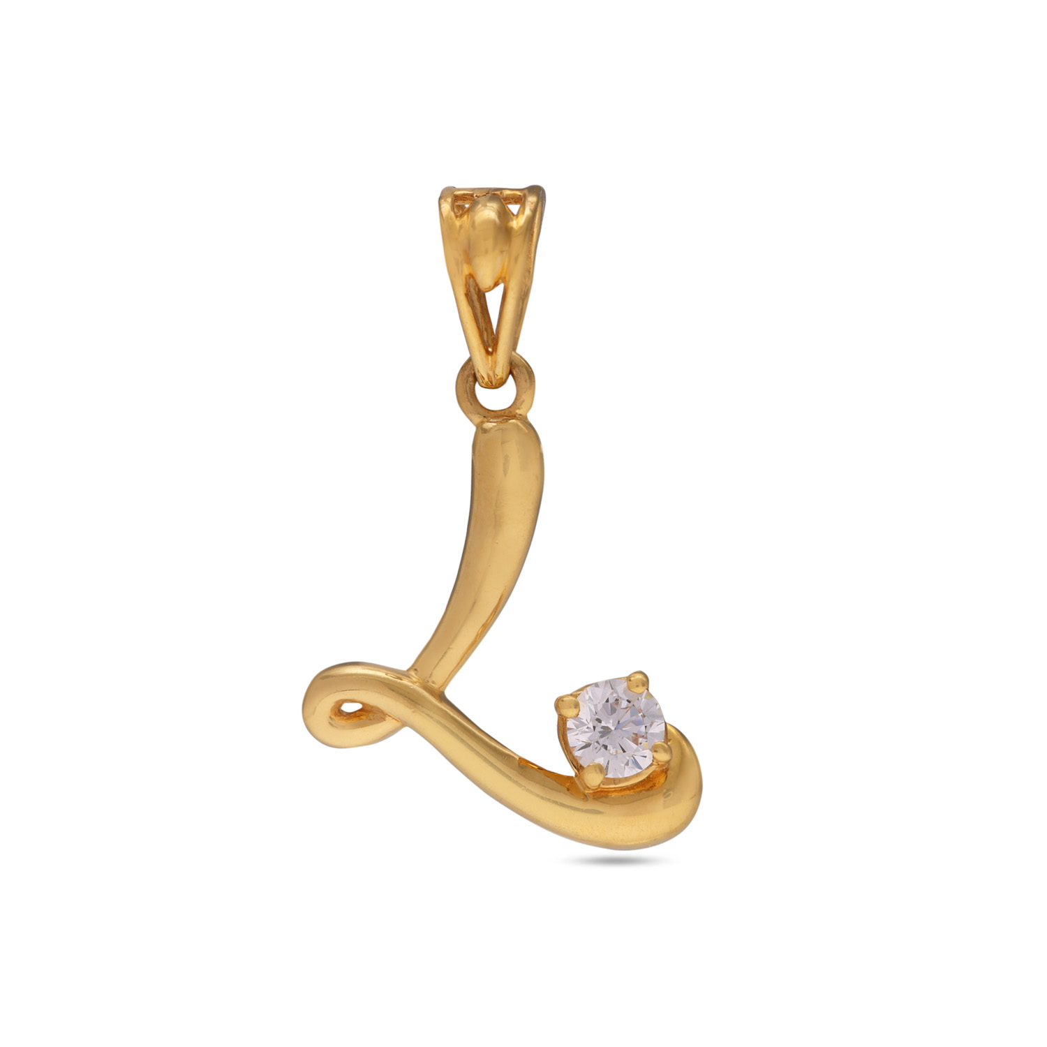 Classic Alphabet Gold Pendant