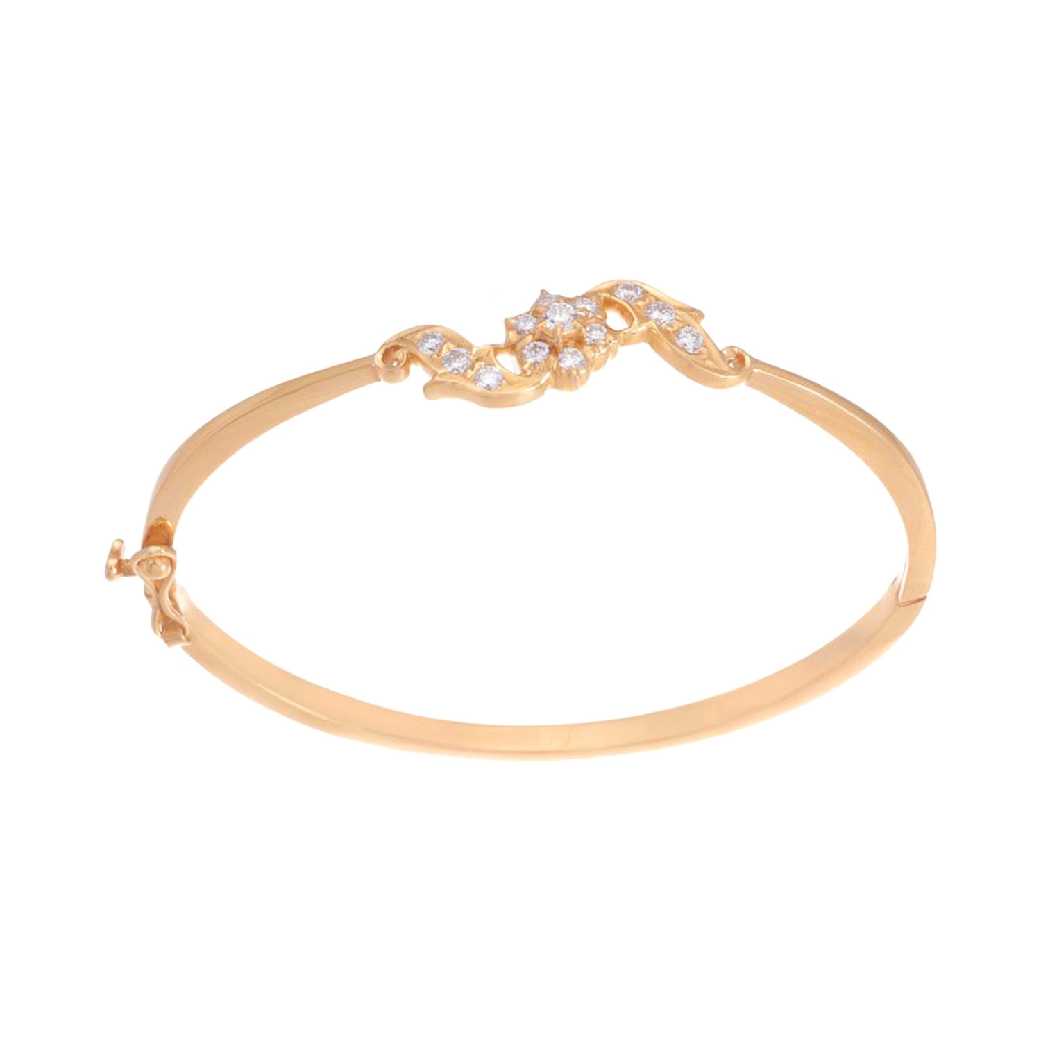 Diamond Bracelet In Stiff Pattern in Close setting