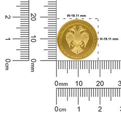 Pure Elegance: 5gm 24kt Gold Round Minted Gandaberunda Coin