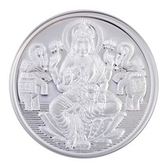 C Krishniah chetty Goddess Lakshmi pure silver coin