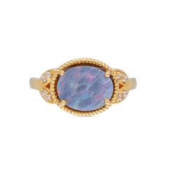 Bold Elegance Gold Men's Ring with Oval Turquoise Stone and Side CZ Accents