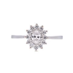 Timeless Elegance Oval Shaped Solitaire Diamond Ring in White Gold