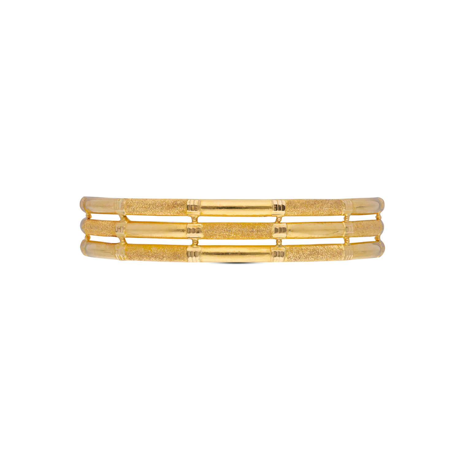 Timeless Beauty Classic Gold Pair Bangle in Kada Motif