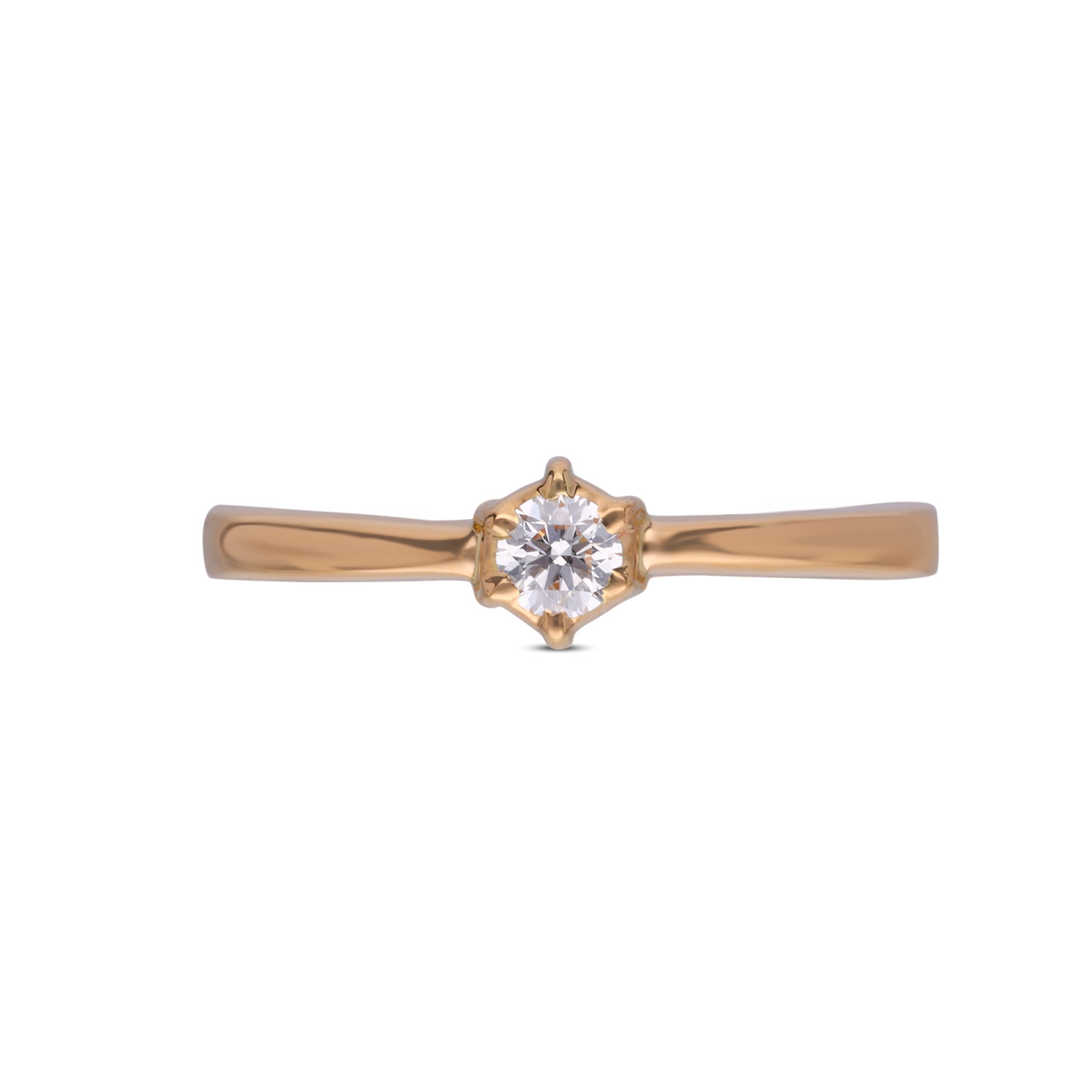 Eternal Spark Single Diamond Close-Setting Ring