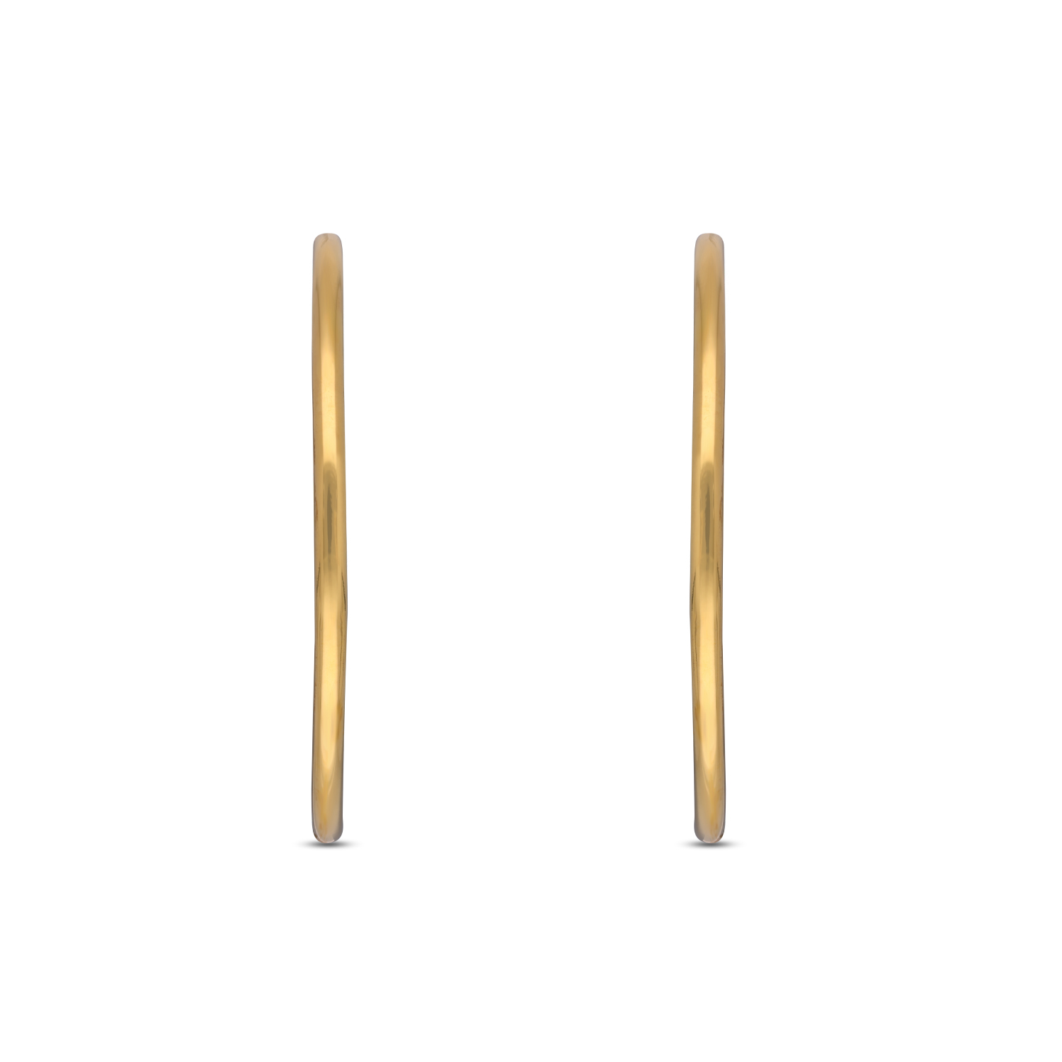 Timeless Simplicity Classic Gold Plain Hoops