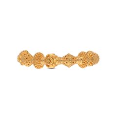 Timeless Opulence: Gold Bangle Pair with Intricate Design