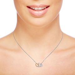 Classic Heart Shape Diamond Chain Pendant For Women