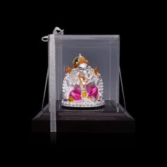Divine Elegance: Silver Ganesha Idol - A Timeless Gift of Blessings