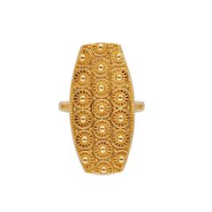 Intricate Allure: Artfully Crafted Gold Ring