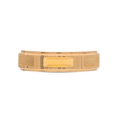 Sleek Sophistication: Matte Finish Gold Band Ring