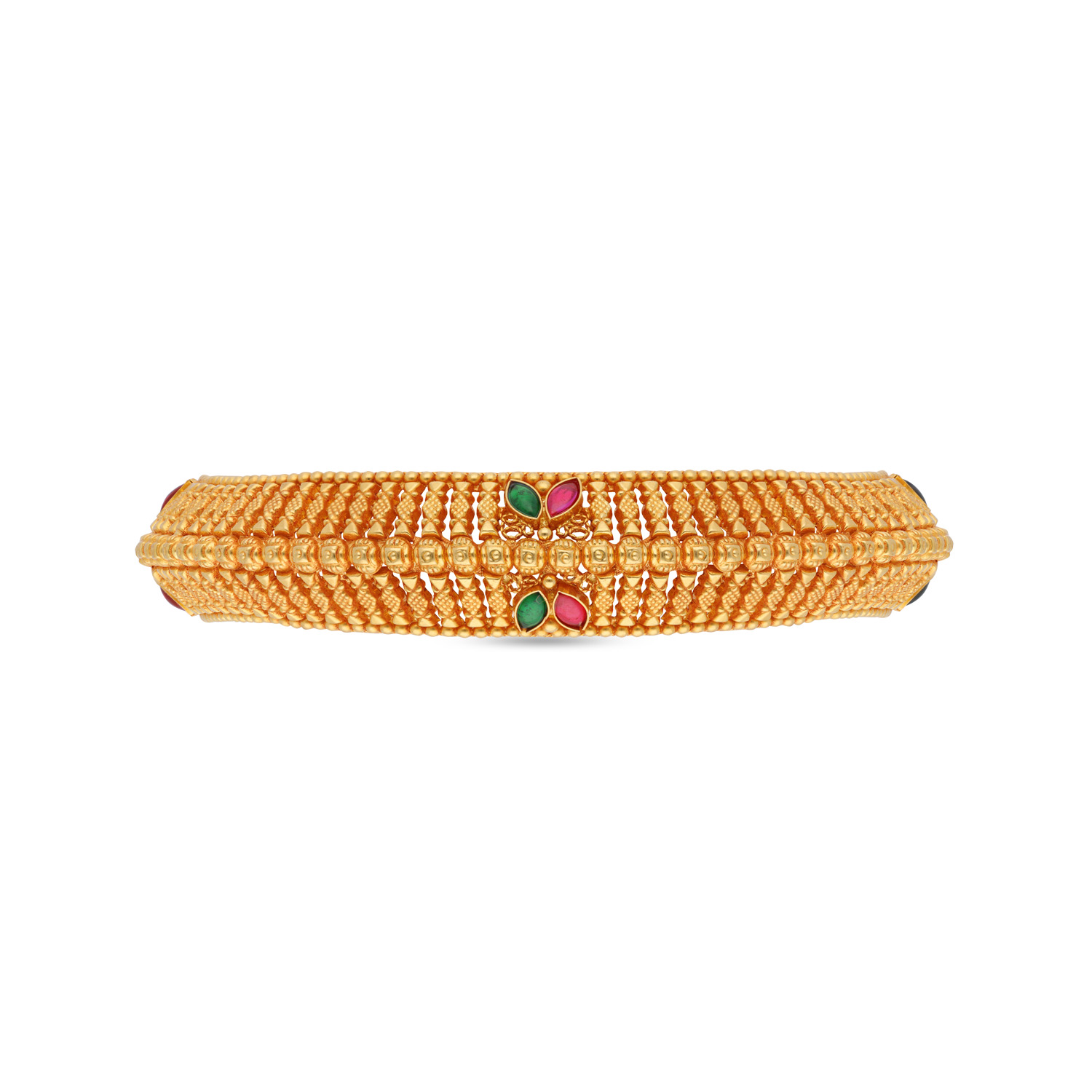 Timeless Intricacy: Openable Gold Bangle with Intricate Design