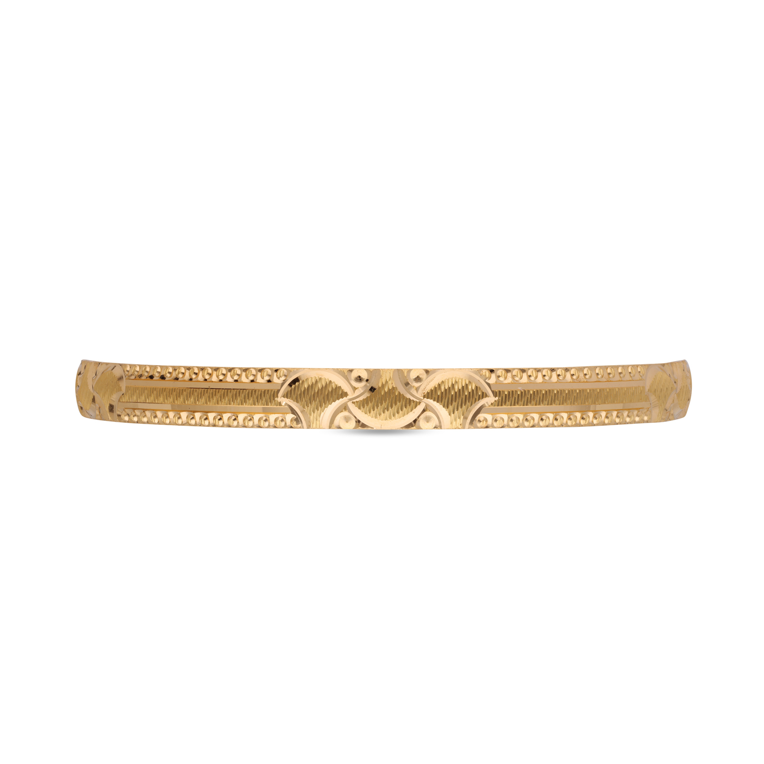 Timeless Grace: Traditional Plain Gold Bangle
