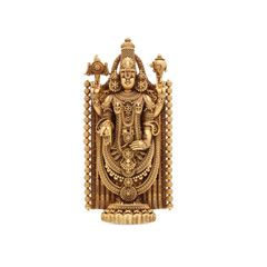 Celestial Harmony: Artisan-Crafted Balaji Gold Idol