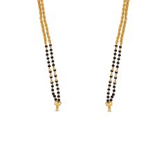 Versatile Elegance: Black Bead and Handmade Chain Variant Necklace