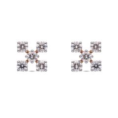 Starlight Ensemble: Diamond Earstud Set with Five Sparkling Diamonds
