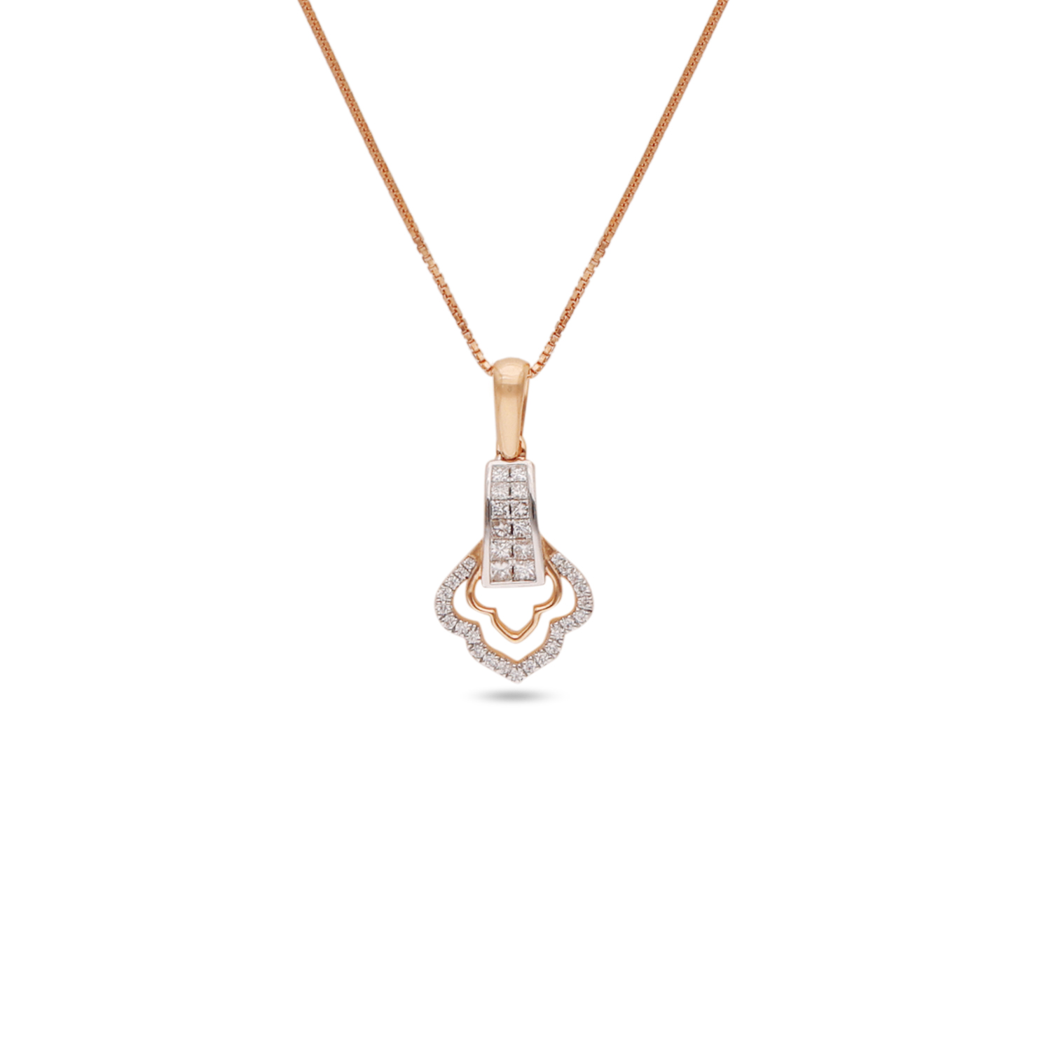 Diamond Chain Pendant With 2 Loop