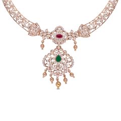 Timeless Brilliance: Diamond Necklace in Close Setting Pattern