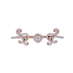Feminine Flourish: Diamond Ring in Fancy Design for Women