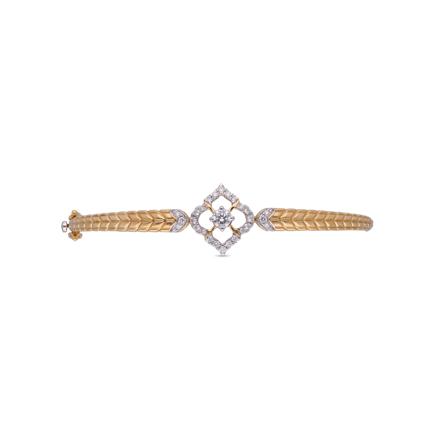 Graceful Harmony: Diamond Bracelet in Stiff Pattern