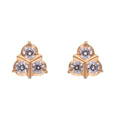 Trilogy Radiance: Tops with Three Diamonds in Graceful Lines