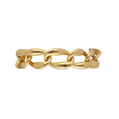 Timeless Identity: Plain Gold Gents Identity Bracelet