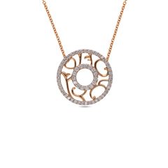 Two Loop Diamond Chain Pendant