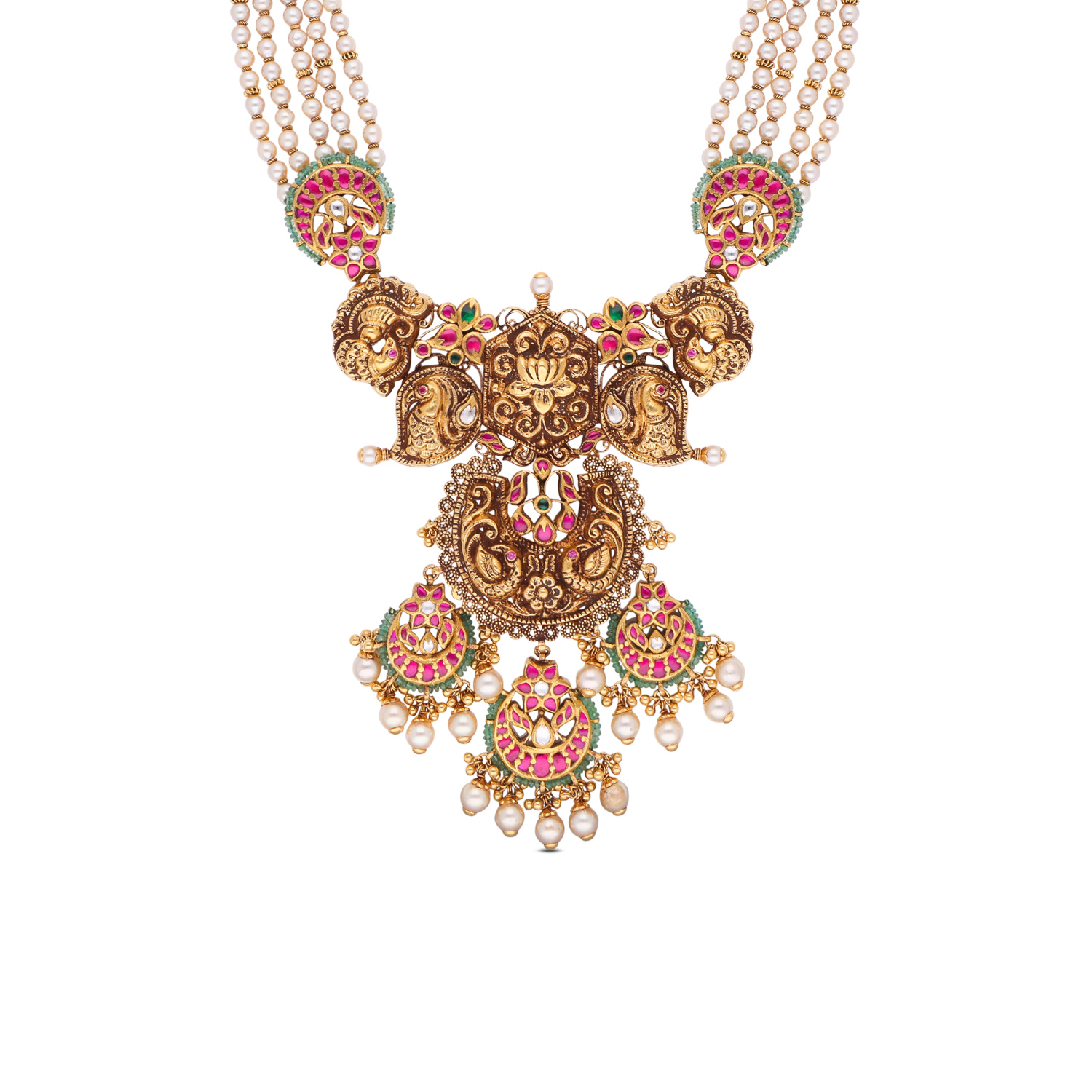 Royal Splendor: Kundan Work Gold Necklace