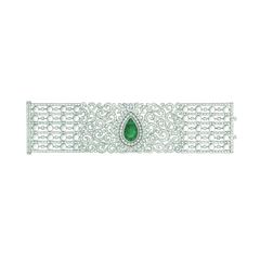 Diamond Flexible Bracelet set with gemstones
