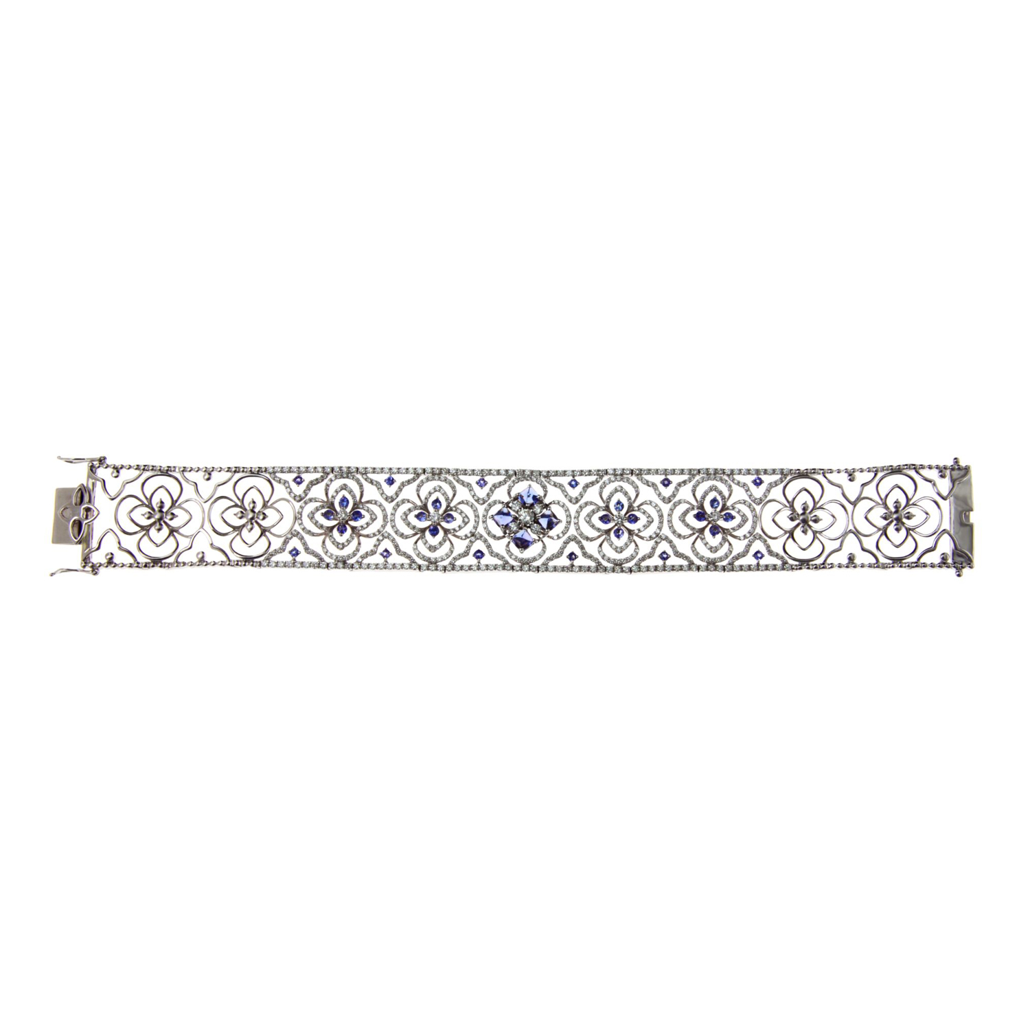 Diamond Bracelet set with gemstones