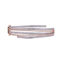 Rose Gold and Diamond Multi-Strand Bracelet