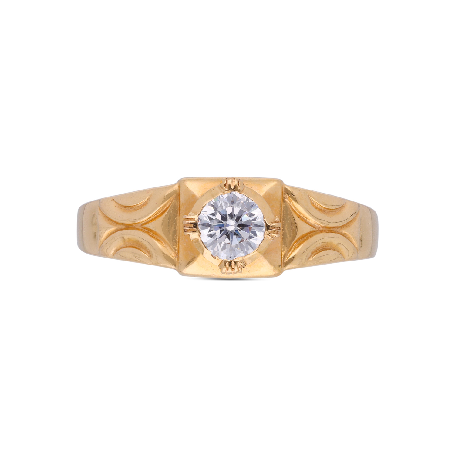 Timeless Beauty: Gold Traditional Close Setting Ring