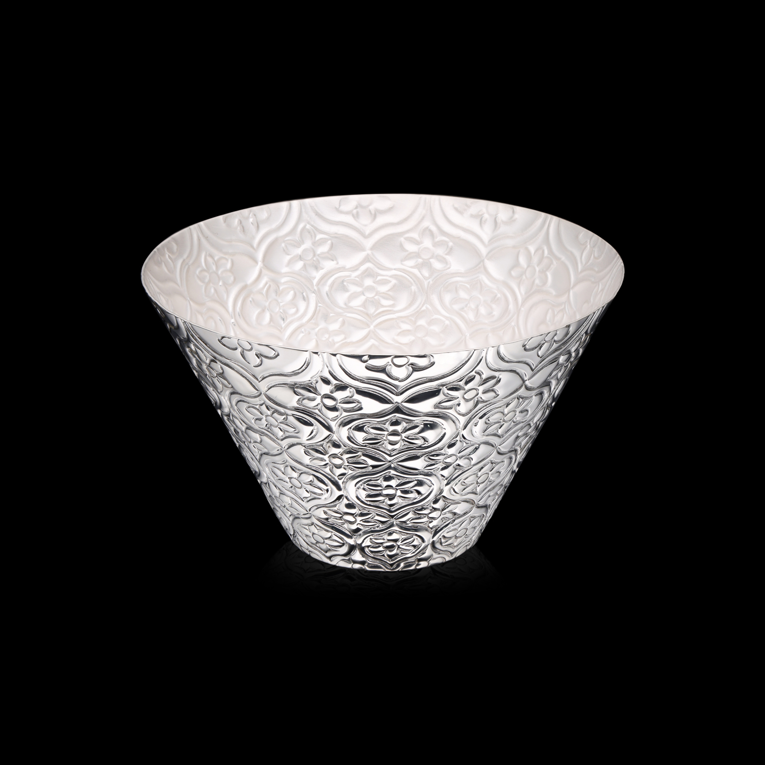 Elegant Handcrafted Sterling Silver Pot - Timeless Elegance for Your Home