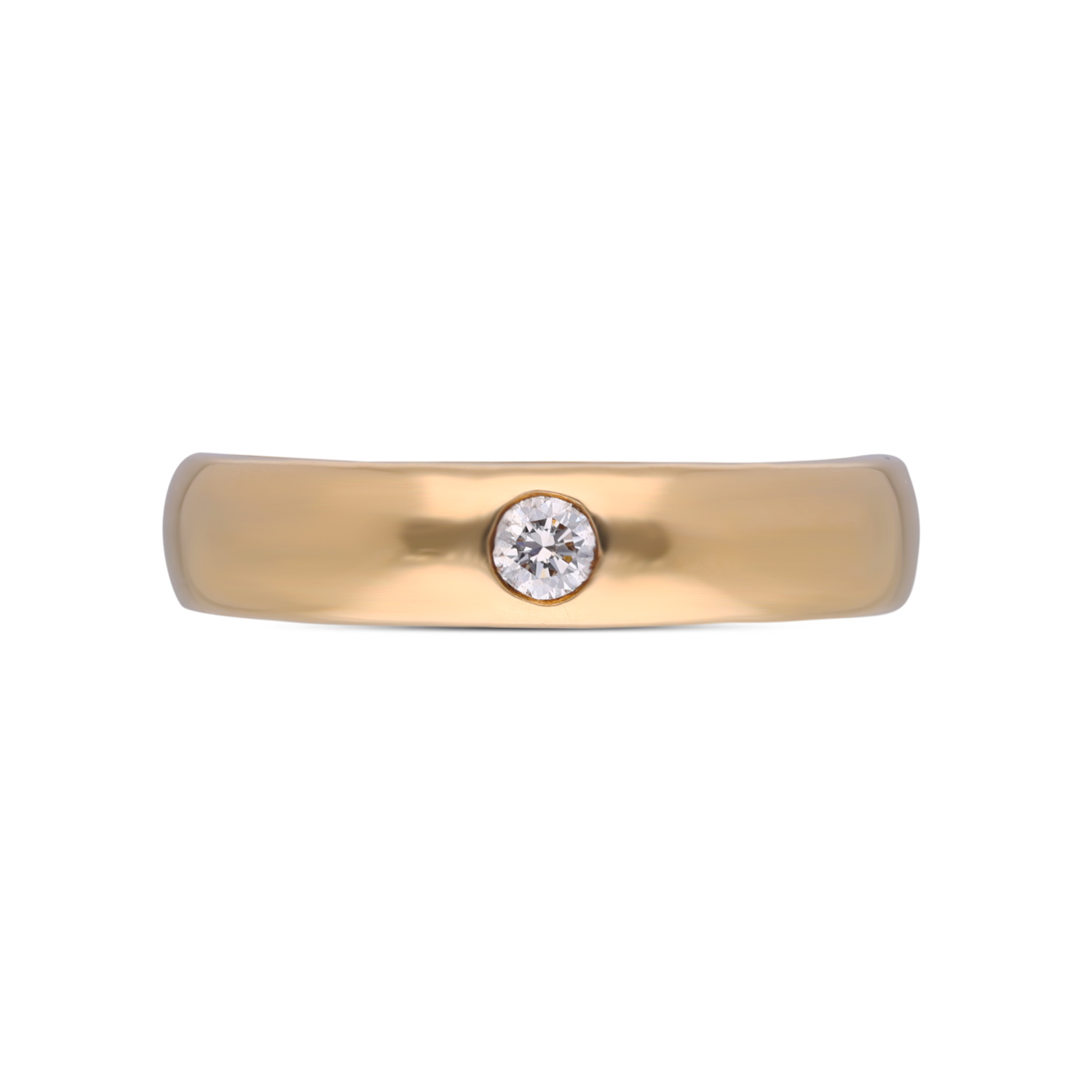 Radiant Elegance: White Gold Diamond Embedded Band Ring