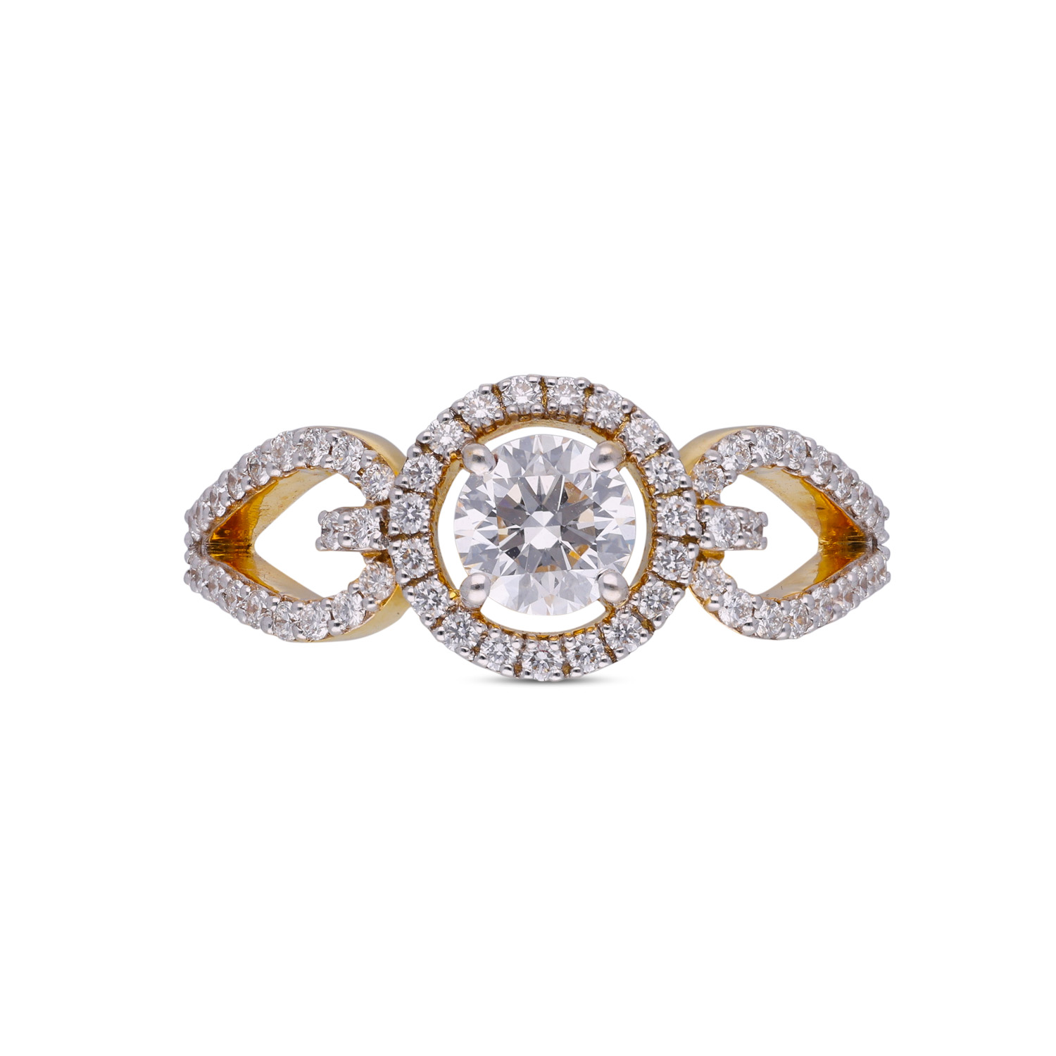 Radiant Splendor: Fancy Solitaire 0.50ct Diamond Ring