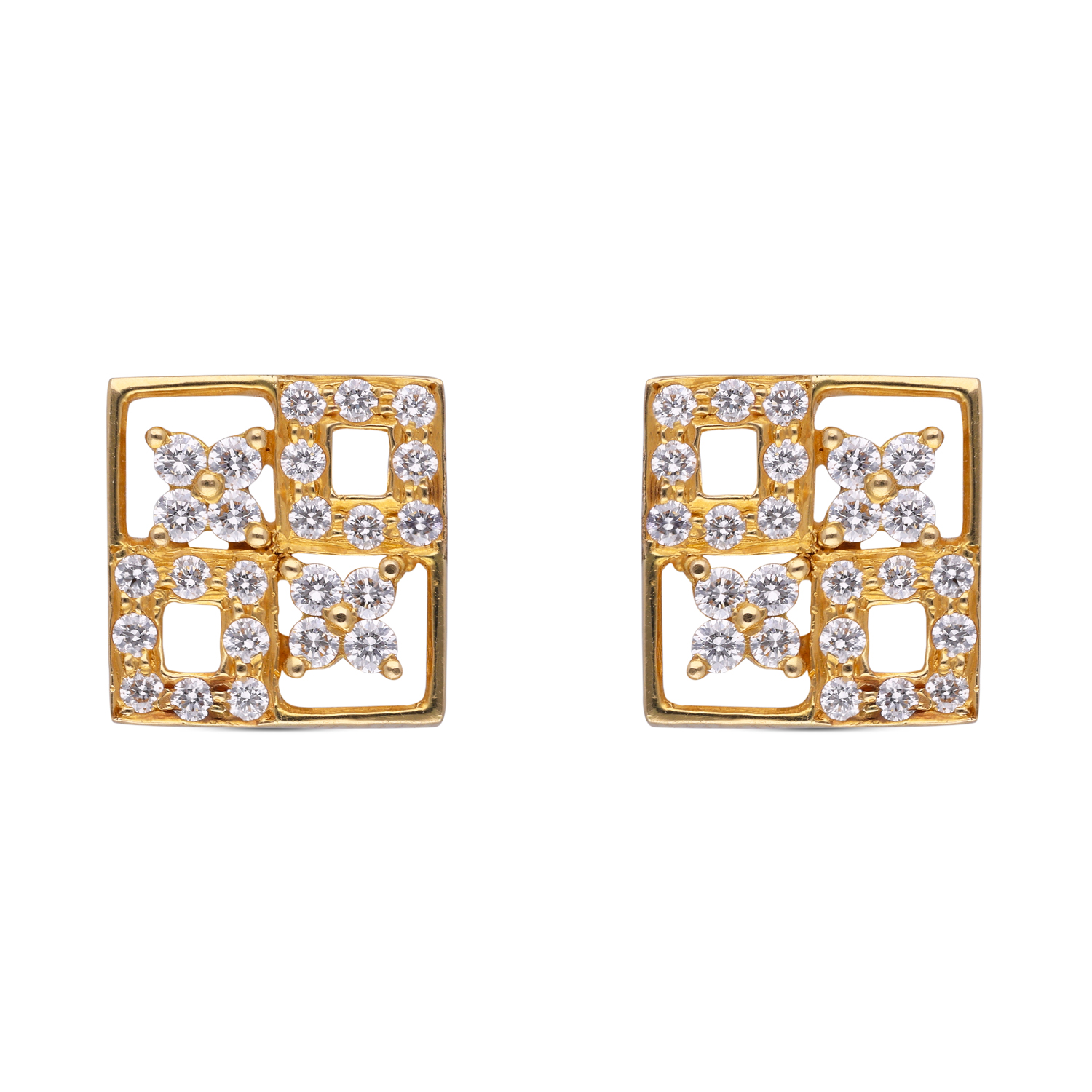 Radiant Charm: Fancy Diamond Stud