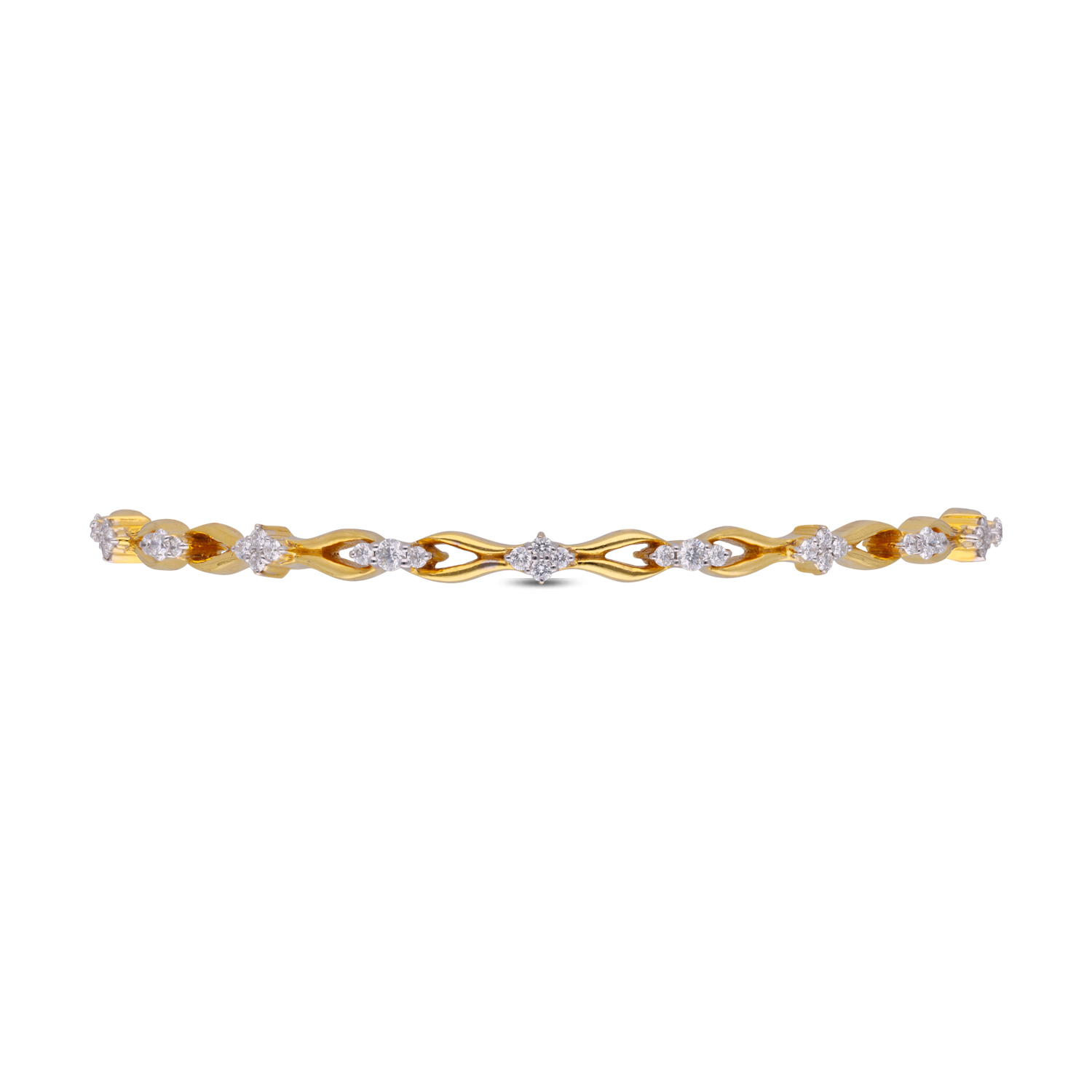 Beloved Brilliance: Pre-Loved Diamond Bangle Pair with Timeless Design