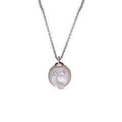 Classic South Sea Pearl and Diamond Pendant Necklace