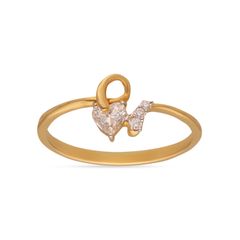 Classic Heart Shape Diamond Ring For Women