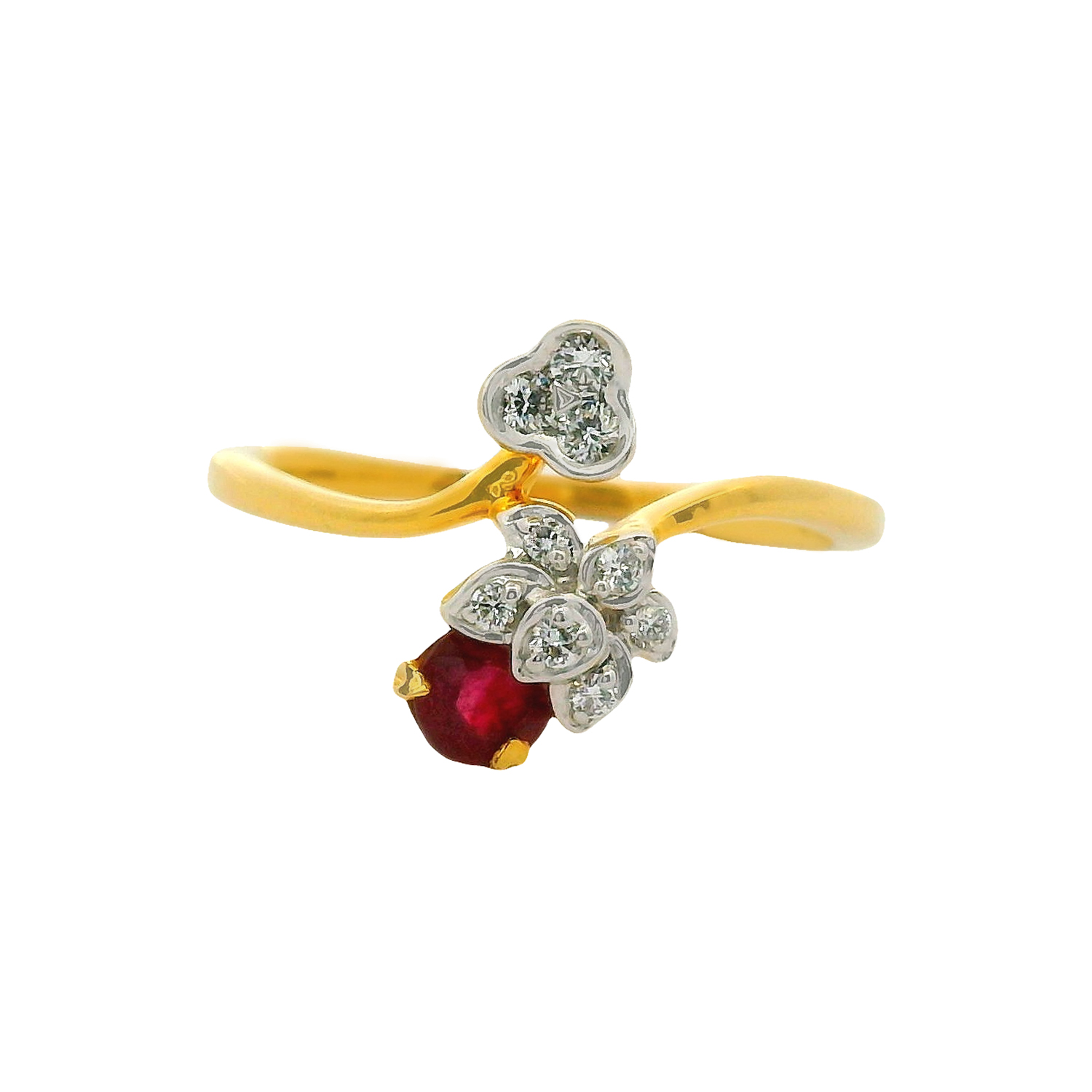 Ruby and Diamond Gold Ring